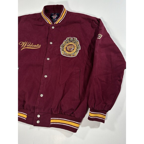 Big Boy Bethune-Cookman University Wildcats Button Up Jacket Patches Men’s Large - Picture 6 of 14